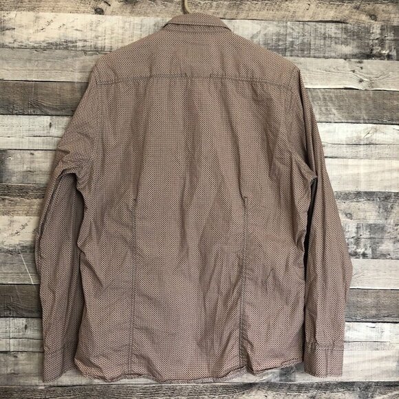 Engbers Button Down Shirt Men’s L (41/42) Long Sleeve Collared Red/Blue - Picture 2 of 13